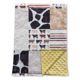 Cows stripe patchwork western baby blankets