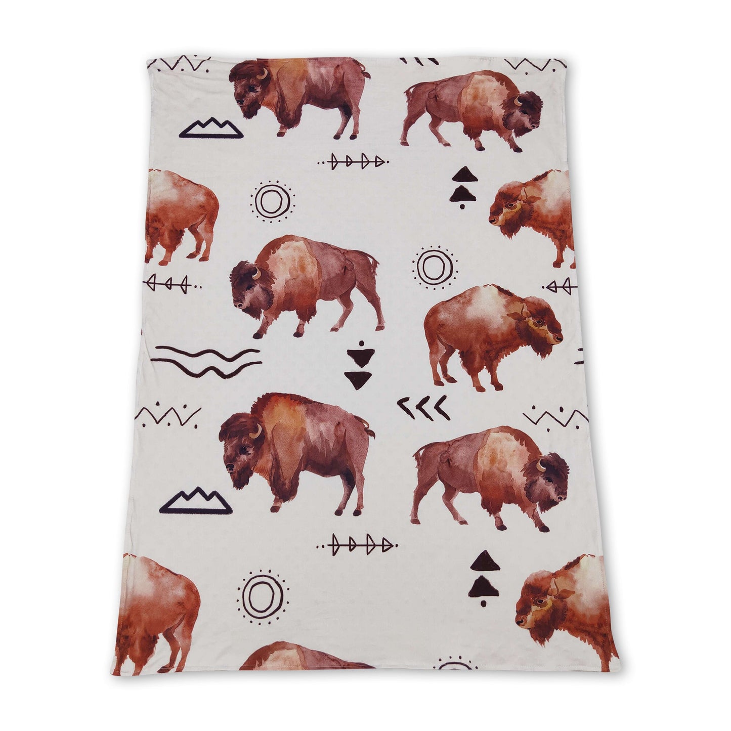 Buffalo polka dots minky baby kids blankets