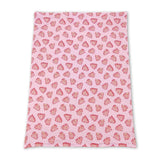 Pink Christmas tree cake baby girls blankets