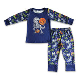 Dinosaur pumpkin set baby boy Halloween pajamas