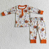 Ghost pumpkin sleepwear baby boy Halloween pajamas