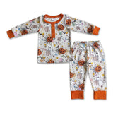 Ghost pumpkin sleepwear baby boy Halloween pajamas