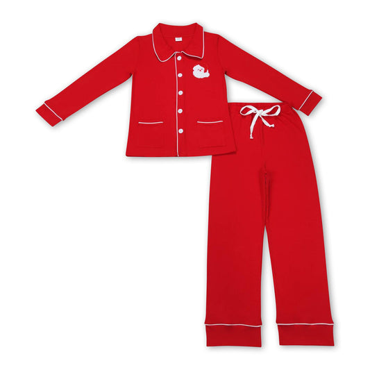 Red santa family clothes dad Christmas pajamas