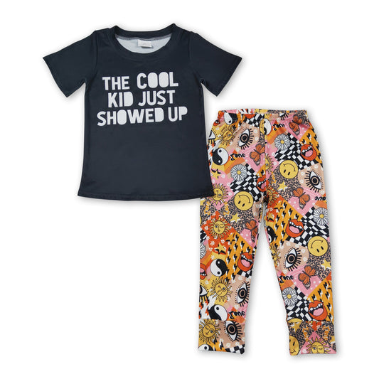 The cool kid just showed up boy clothing set