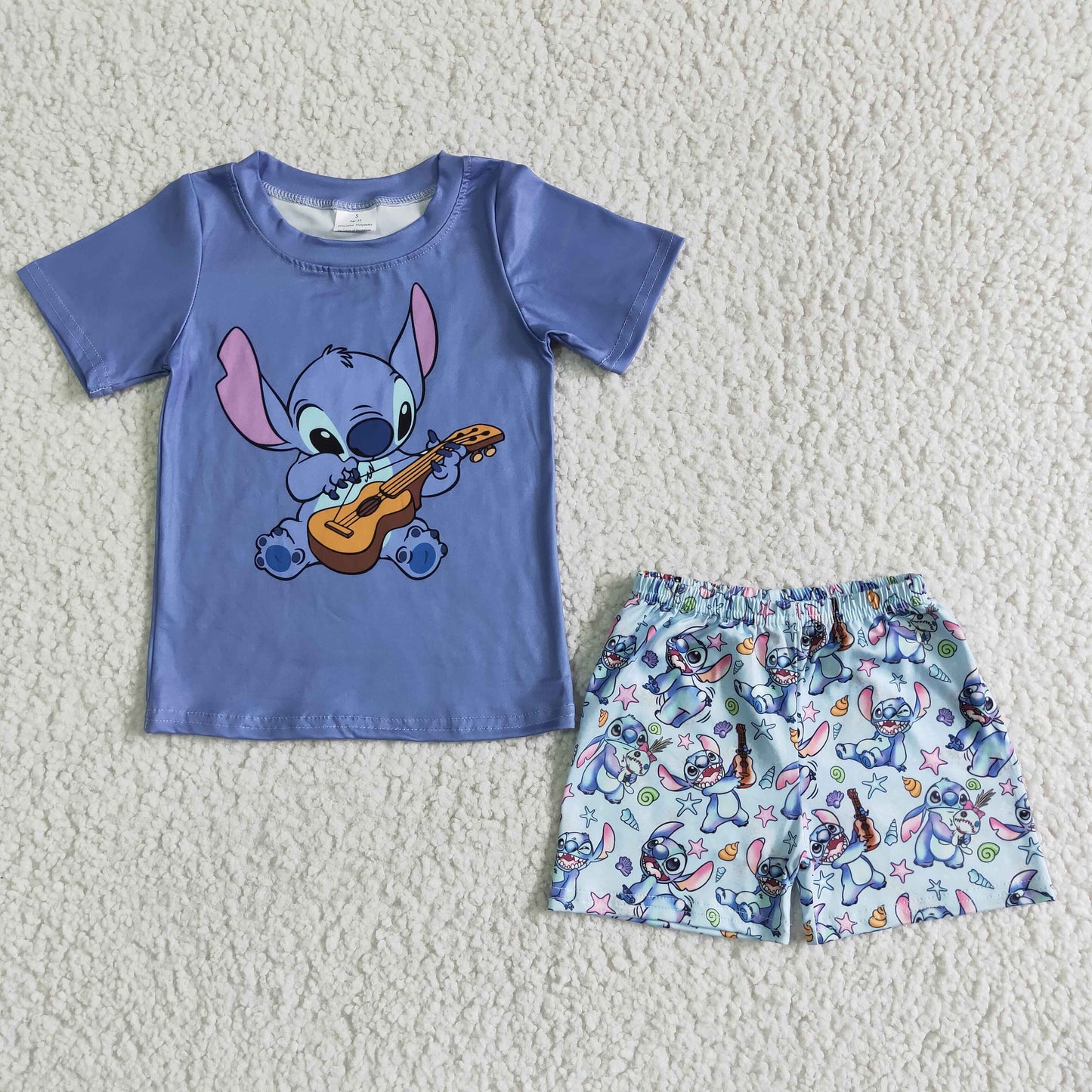 Cute koala short sleeve shirt shorts boy summer clothing set