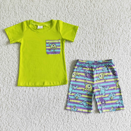 Pocket shirt shorts baby boy summer outfits