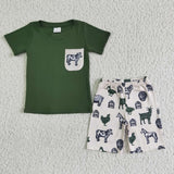 Green shirt farm boy boutique outfits
