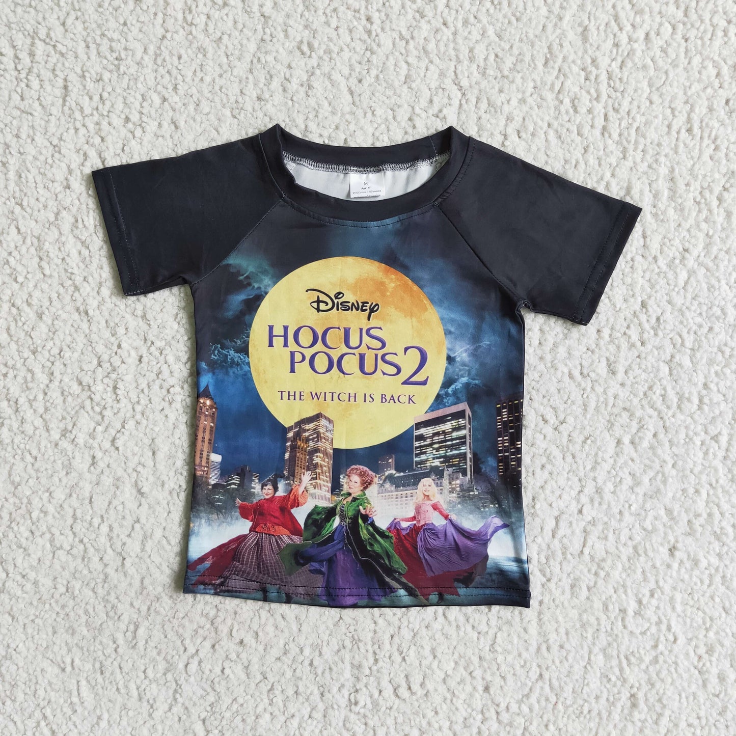 Short sleeve witches boy Halloween shirt