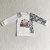 Spooky season leopard girls Halloween sweatshirt