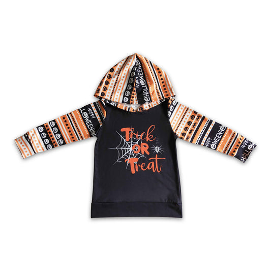 Trick or treat pumpkin kids Happy Halloween hoodie