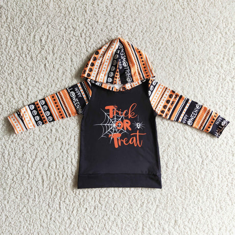 Trick or treat pumpkin kids Happy Halloween hoodie