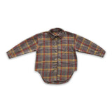 Plaid long sleeves fall kids boy button up flannel