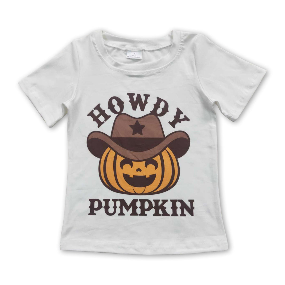 Howdy pumpkin western boy Halloween shirt