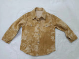 Corduroy khaki brown tie dye baby kids fall flannel