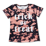 Trick or treat tie dye baby kids Halloween shirt