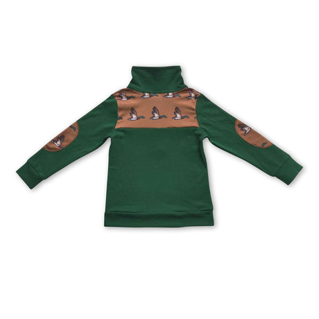 Duck hunting kids boy zipper pullover