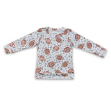 Football long sleeves baby kids shirt