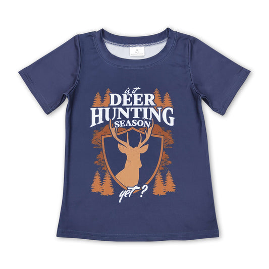 It is deer hunting season short sleeves boy shirt