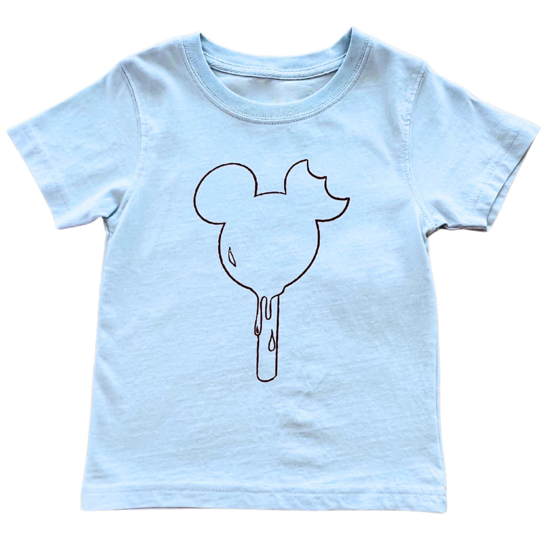 Light blue mouse popsicle baby kids summer shirt