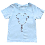Light blue mouse popsicle baby kids summer shirt