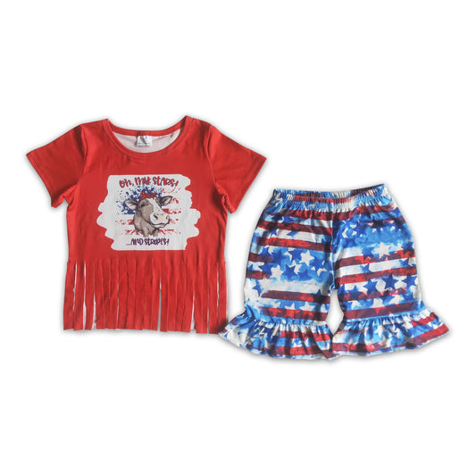 Oh my stars and stripes cow girls 4th of july outfits