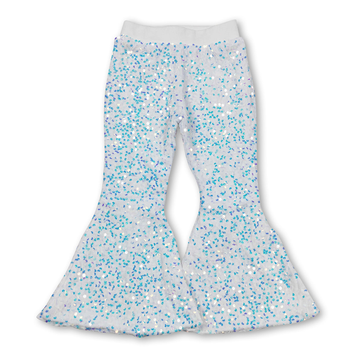 Girl Sequin Bell Bottom Pants