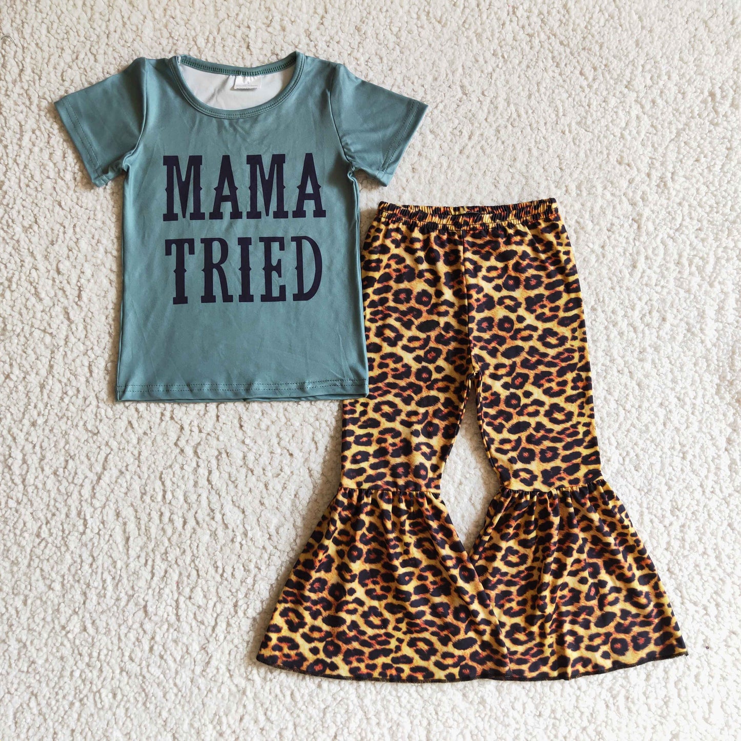 Blue Mama Tried Leopard Outfit