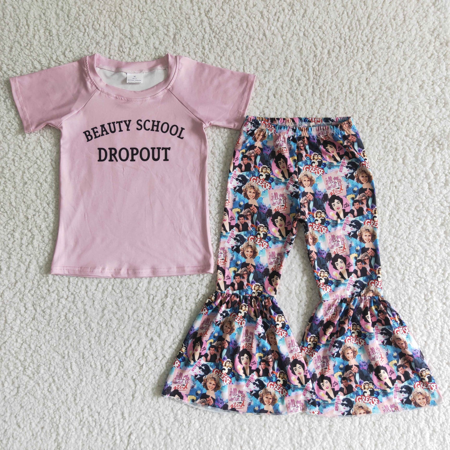 Girl Beauty pink shirt pants outfits