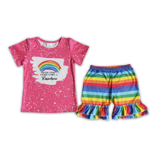 After every storm comes a rainbow baby girls clothing