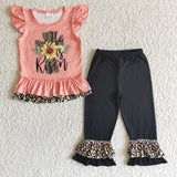 He is risen shirt ruffle pants girls easter clothing