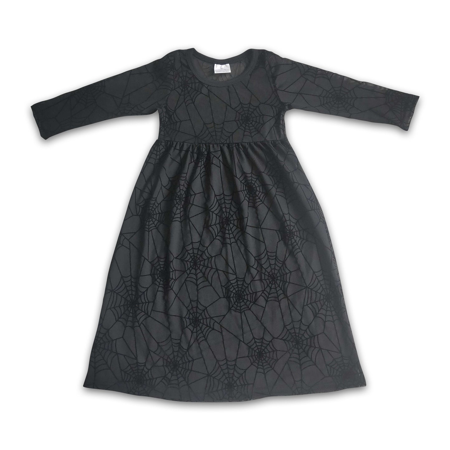 Oranged bummies set match spiderweb maxi dress baby girls Halloween set