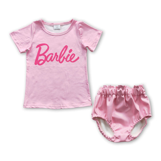 Pink short sleeves shirt leather bummies party girls outfits