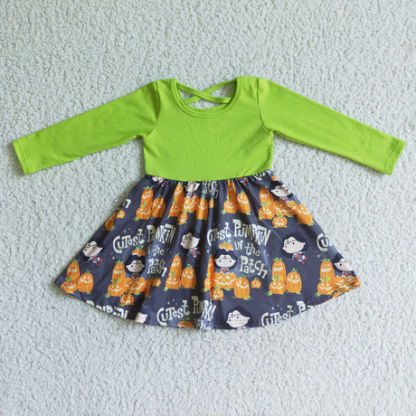 Cutest pumpkin in the patch baby girl Halloween dresses