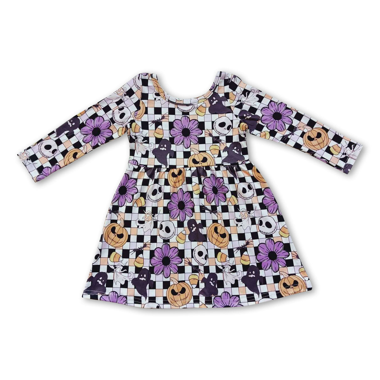Pumpkin ghost candy corn girls Halloween dresses