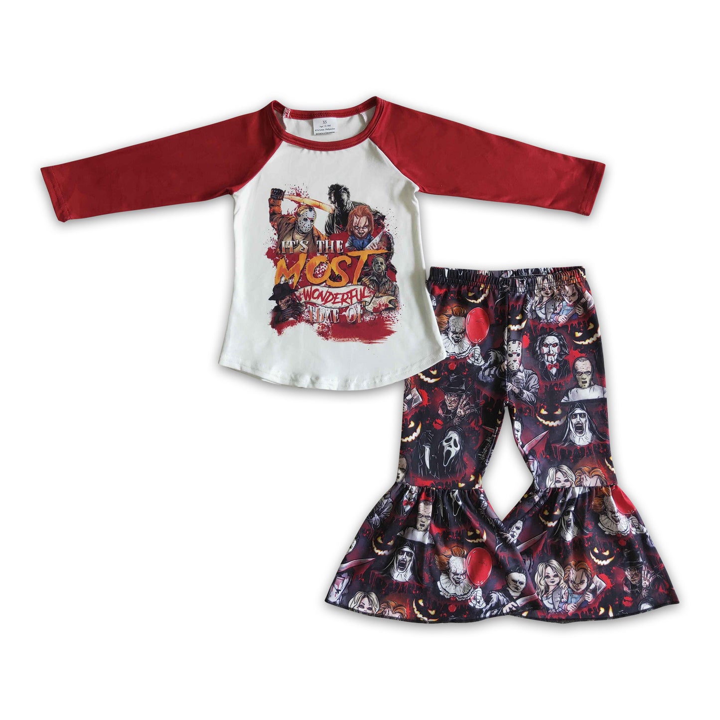 It's the most wonderful time baby girls Halloween clothing