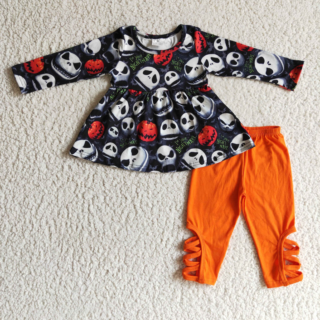 I'm your nightmare tunic leggings girls Halloween clothing