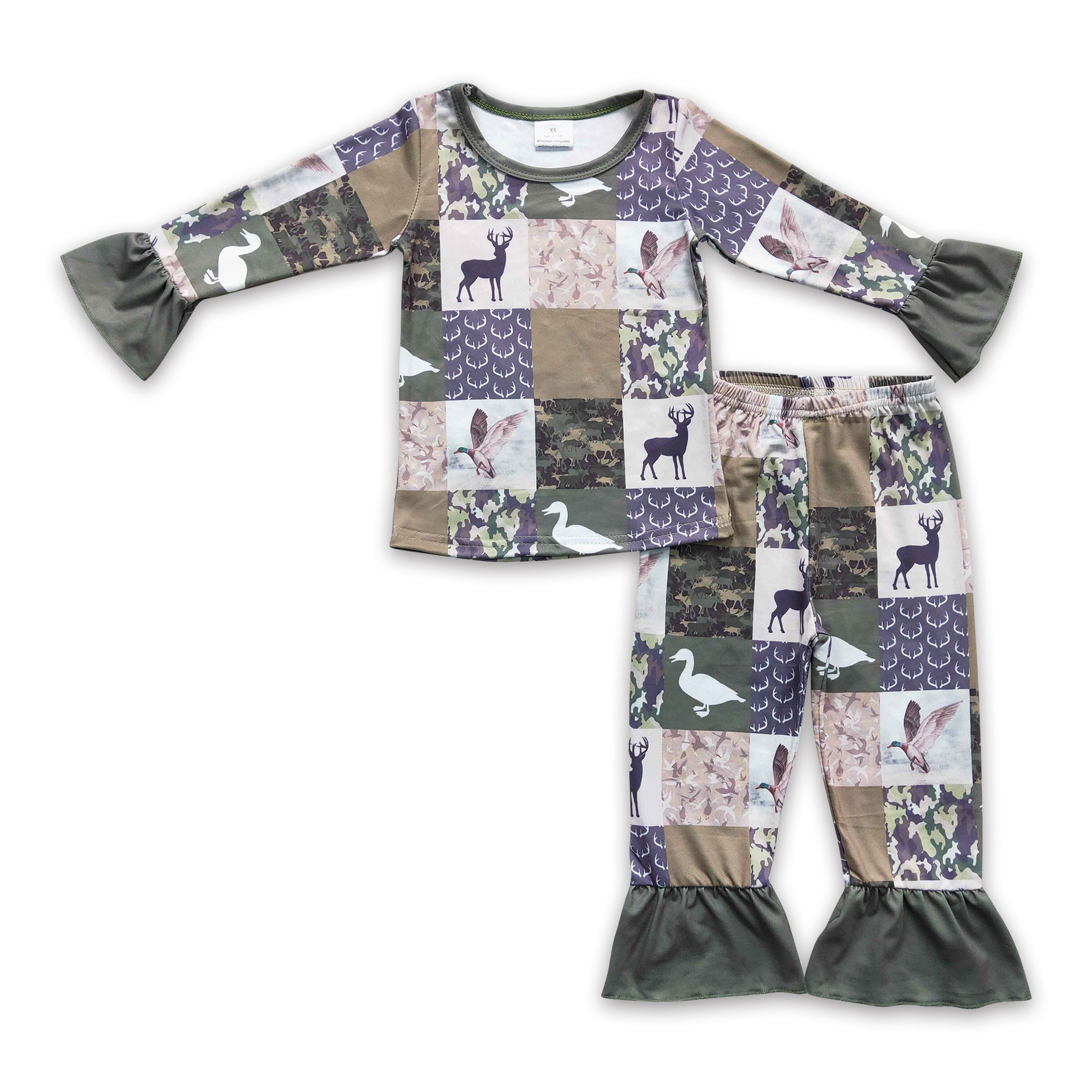 Girls discount camo pajamas