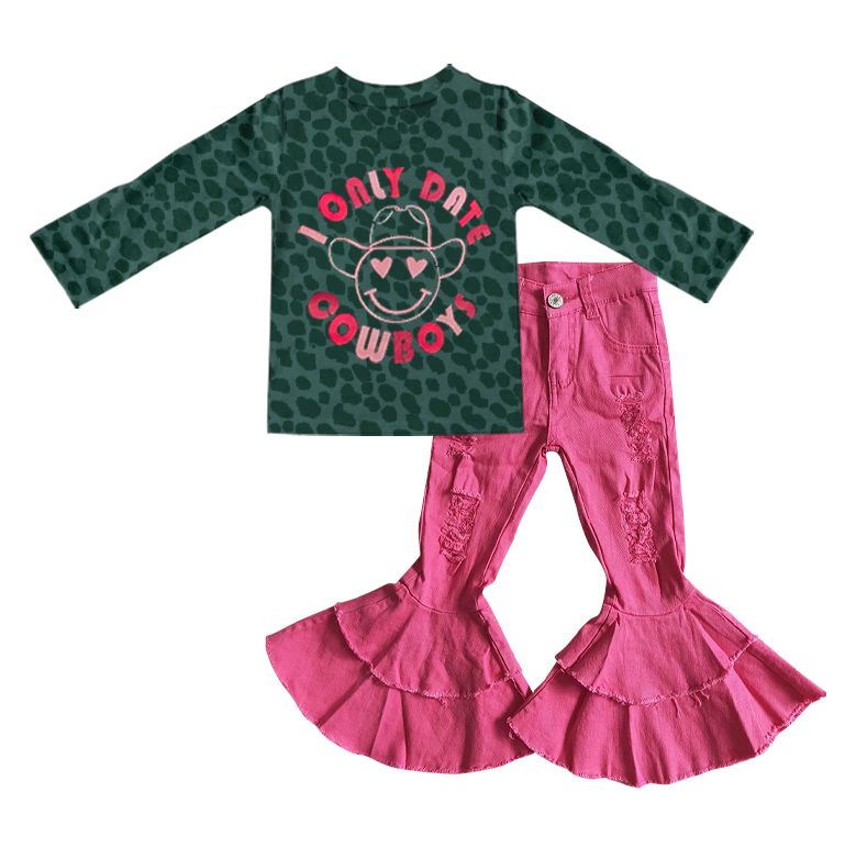 I only note cowboys hot pink jeans western girls clothes