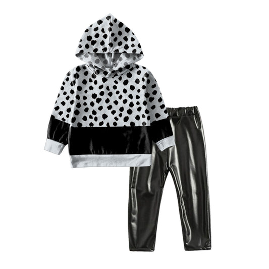 Black leopard hoodie heather leggings girls clothes