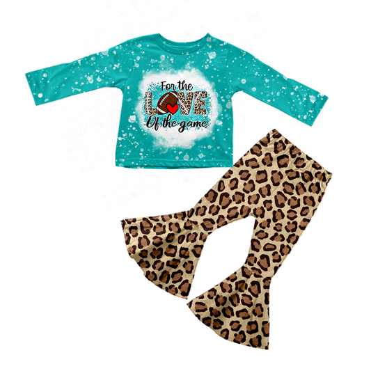 For the love of the game football leopard girls clothing