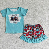 Hanging with my heifers shirt cow print shorts girls clothes