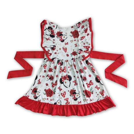 Cute ears belt girls boutique summer dress