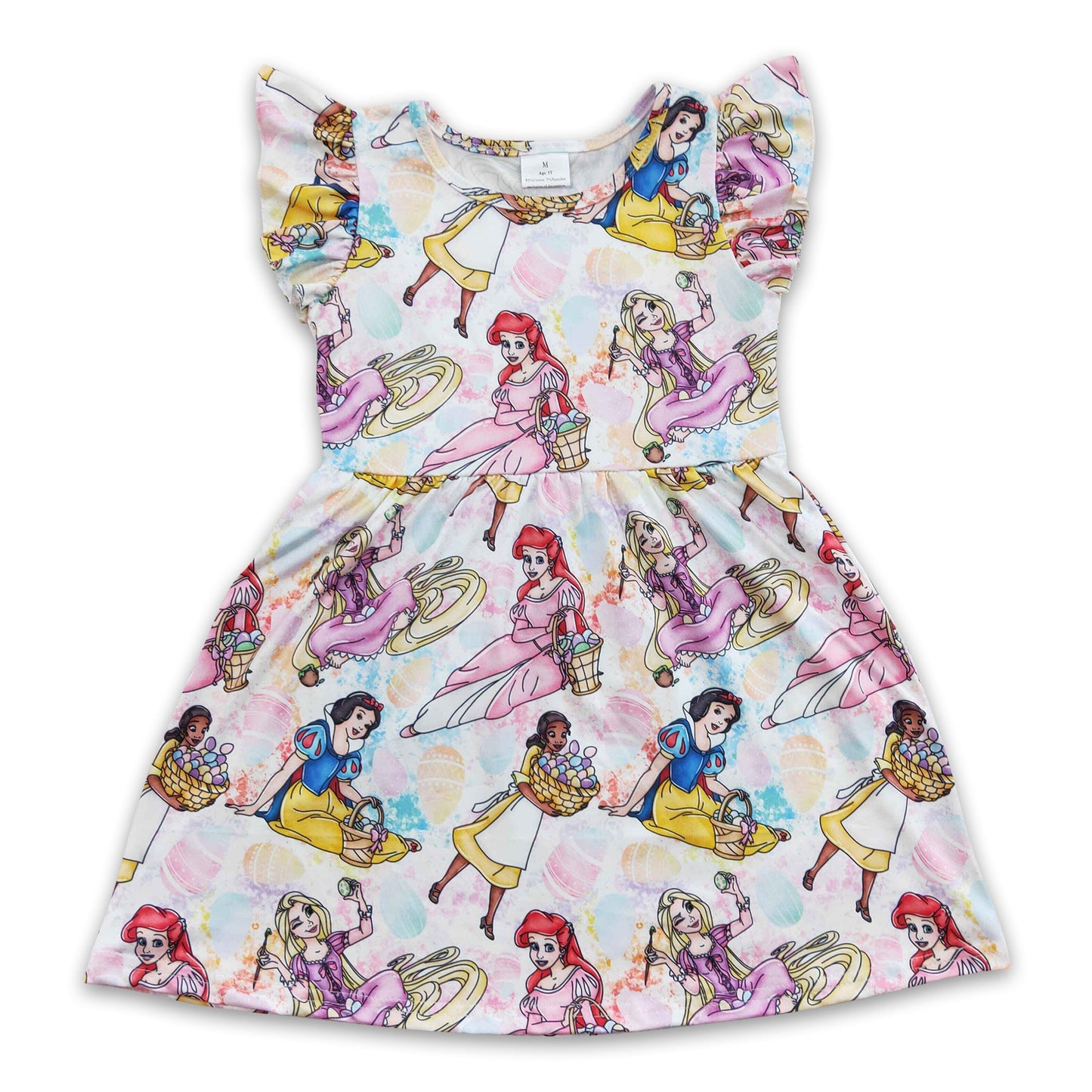 Flutter sleeves eggs princess cute girls easter dresses – Yawoo Garments