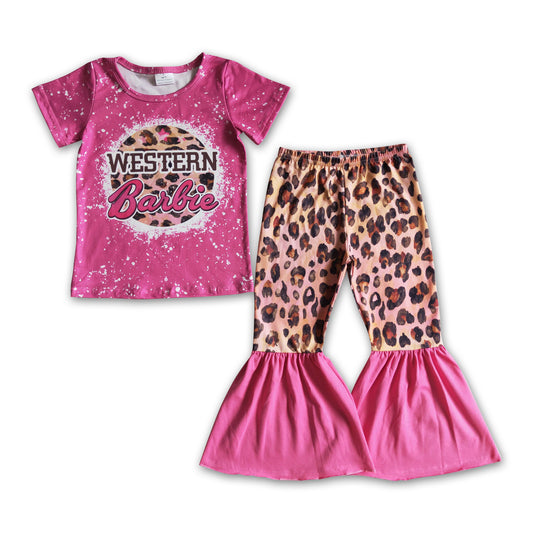 Bleached leopard girls boutique party western clothes