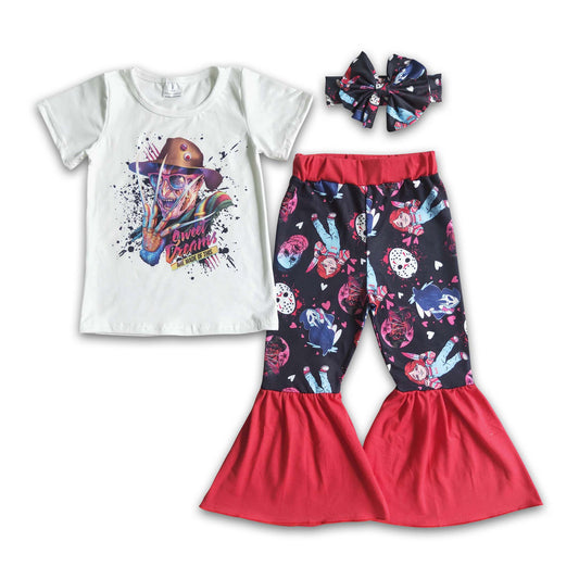 Sweet dreams scream baby girls Halloween outfits