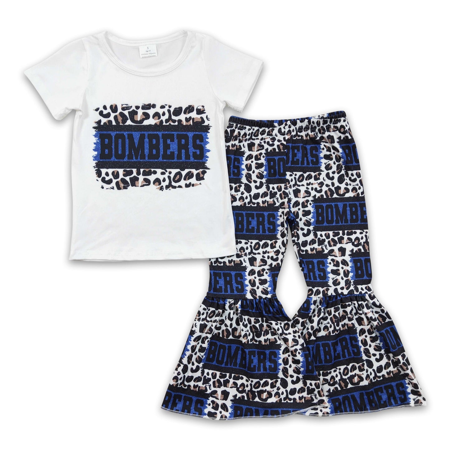 Bombers leopard kids girls team clothing