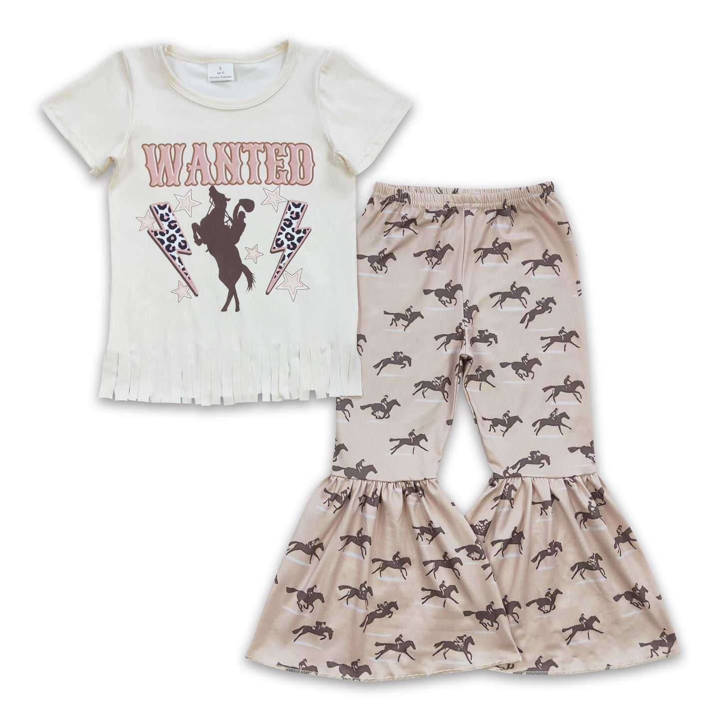 Wanted cowgirl rodeo fringe shirt pants girls outfits