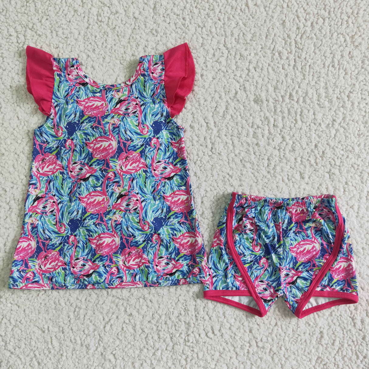 Flamingo backless girls boutique outfits