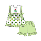 Sweet summer time watermelon top shorts girls clothes