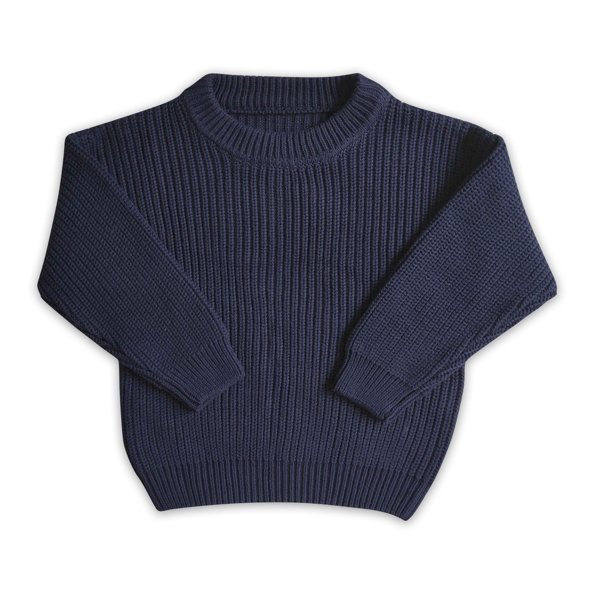 Navy cotton winter sweater